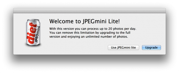 JPEGmini in der kostenlosen Variante